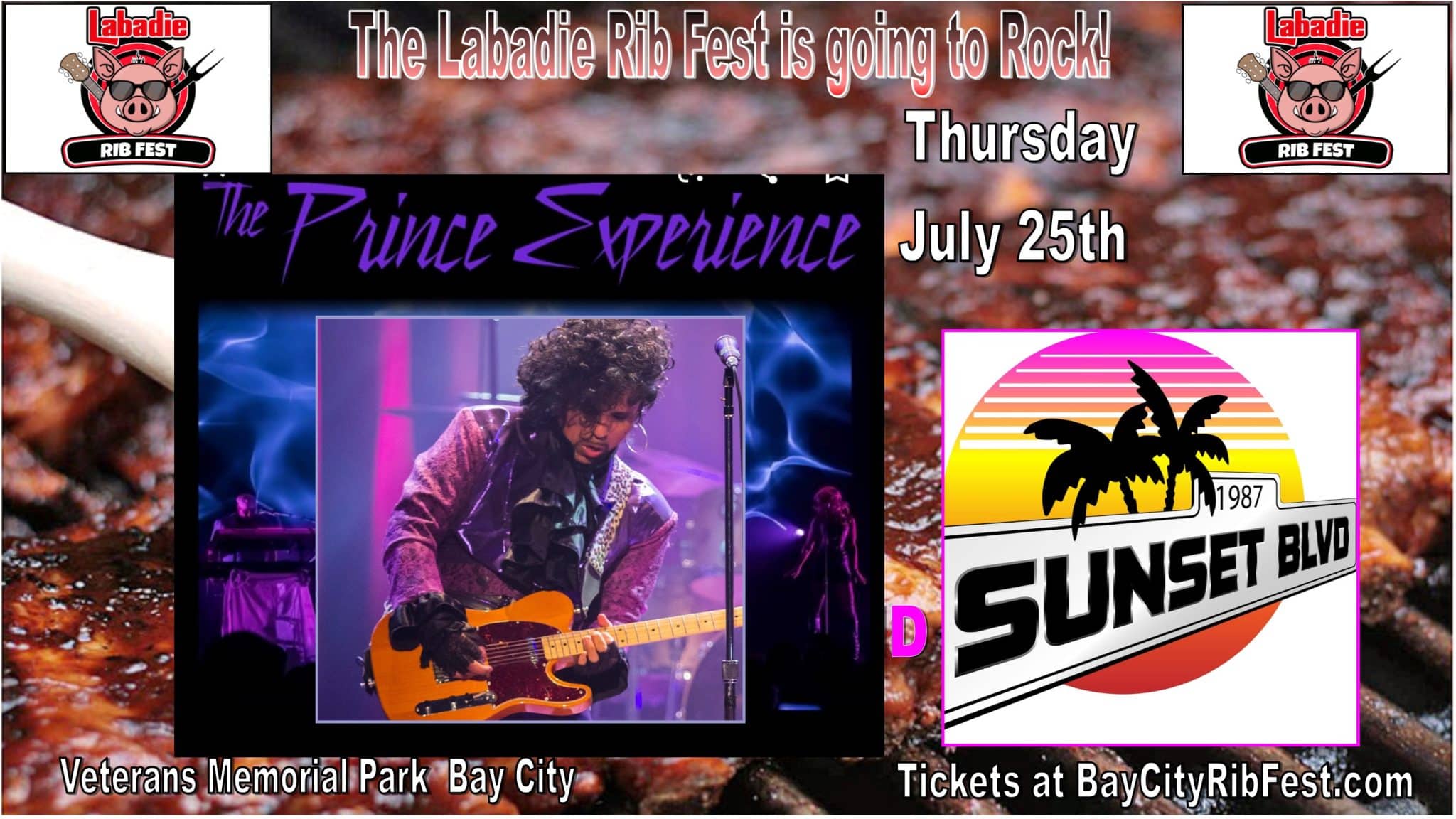 PRINCE EXPERIENCE wsg SUNSET BLVD At The Labadie Rib Fest evertix.io