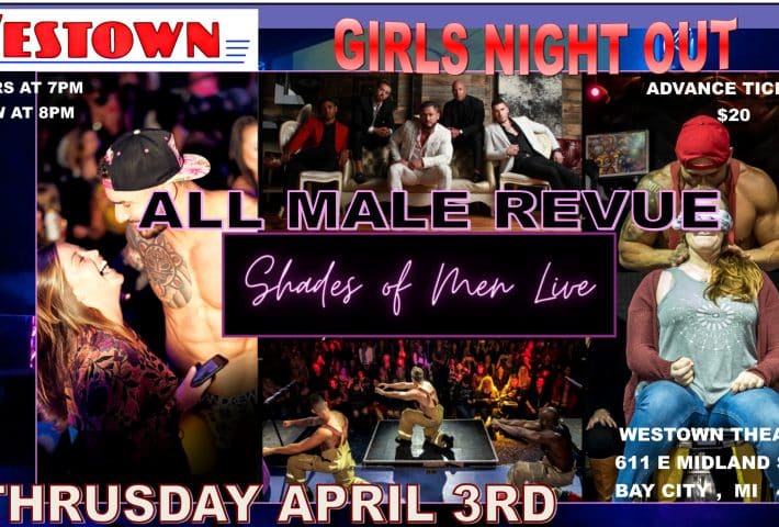 All Male Revue – Ladies Night Out with the  SHADES OF MEN LIVE